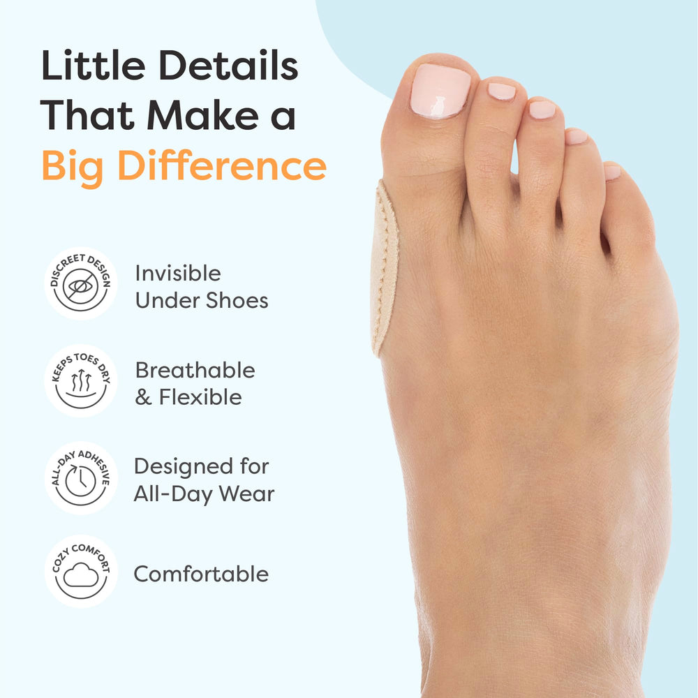 ZenToes bunion pad in-shoe fit providing discreet comfort