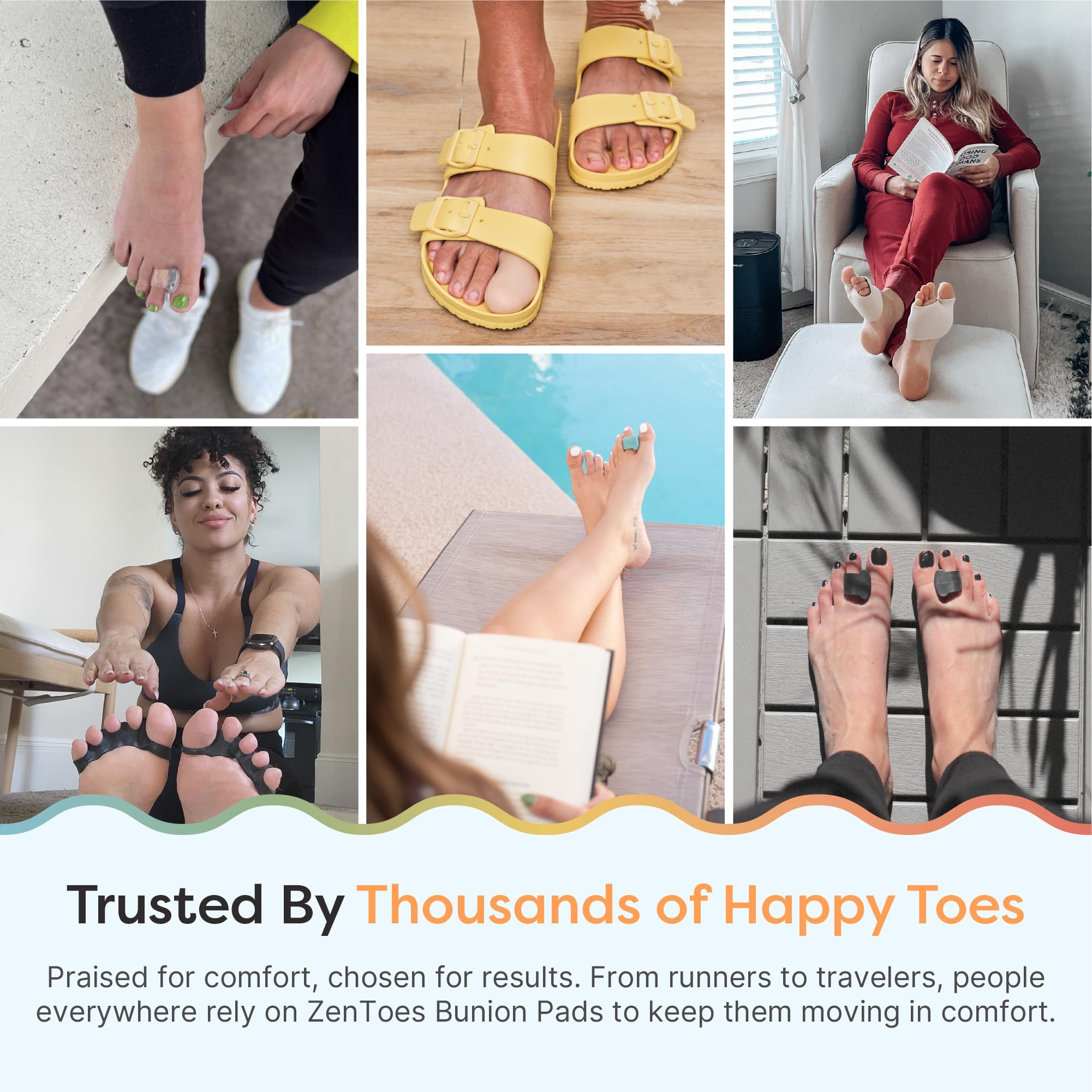 ZenToes bunion pad extra-thick padding cushions bunion area