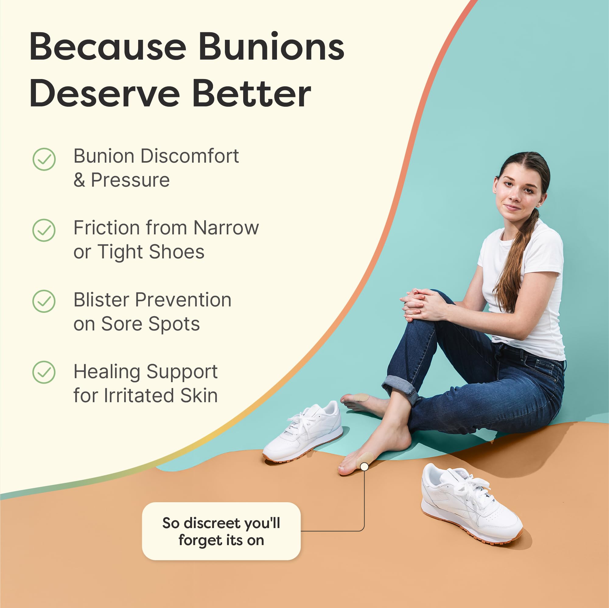 ZenToes bunion pads discreet fit fits in any shoe