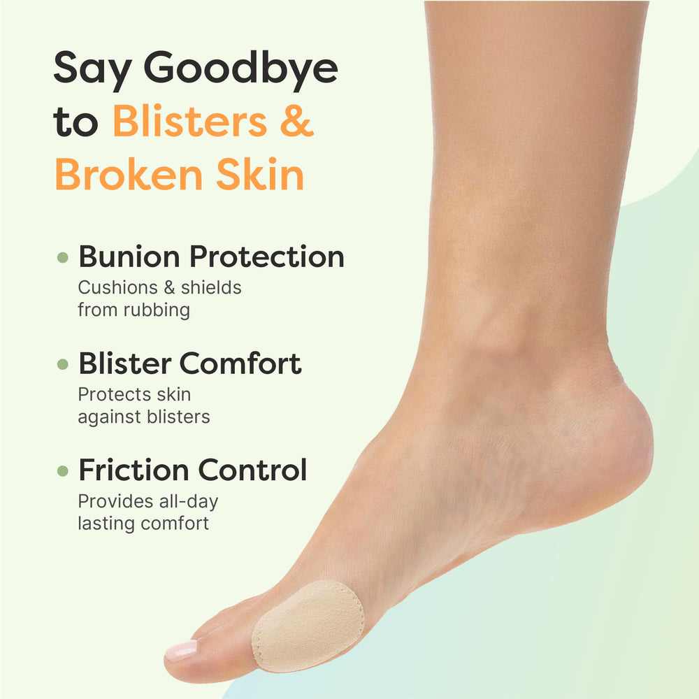 ZenToes bunion pads water-resistant backing for secure wear all day
