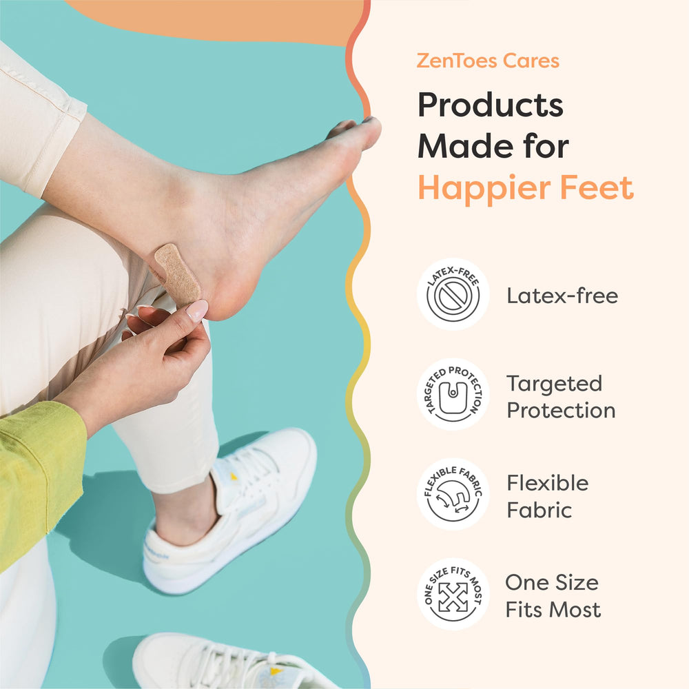 ZenToes pad with sneakers offers steady cushioning while walking.