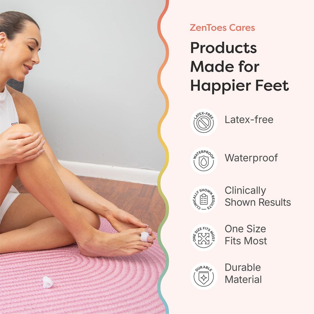 ZenToes color options include white and skin tones.