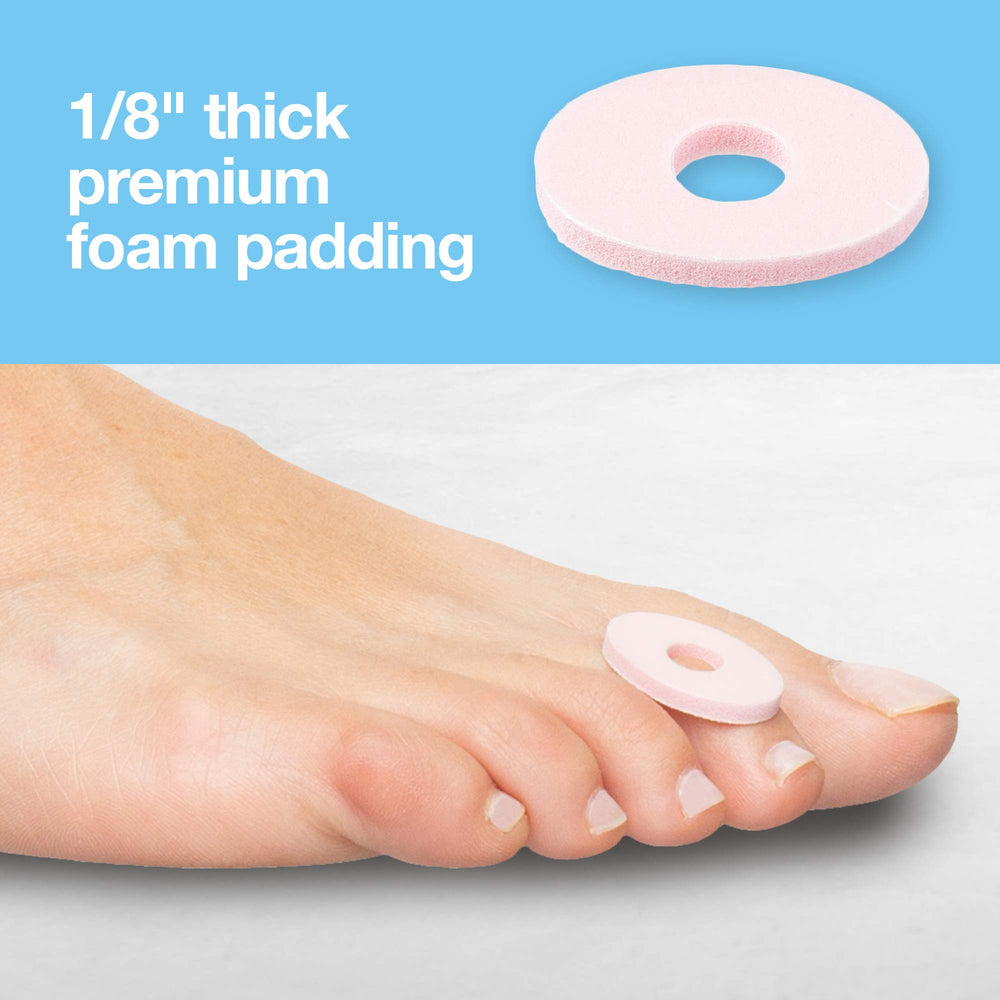 ZenToes cushion inside sock setup, demonstrating snug fit during running.