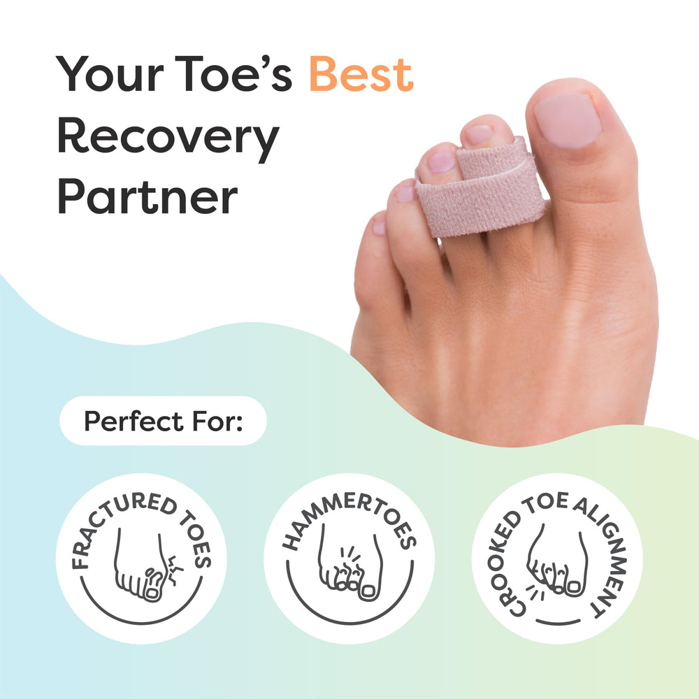 ZenToes firm support wrap on toe offers stronger stabilization.