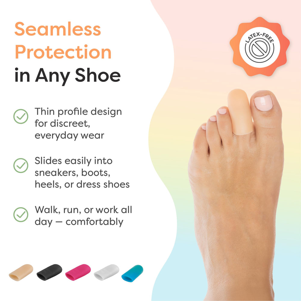 ZenToes small beige toe cap cushions an ingrown area for comfort