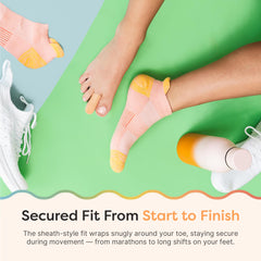 ZenToes gel toe cap protects corns and hammer toes during activity