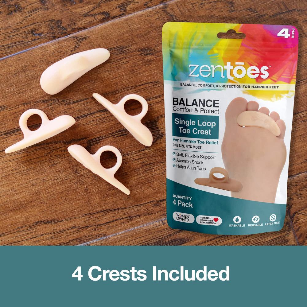 ZenToes toe corrector designed for night wear for ongoing relief.