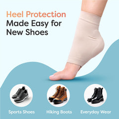 ZenToes heel protector padded cushions impact during activity.