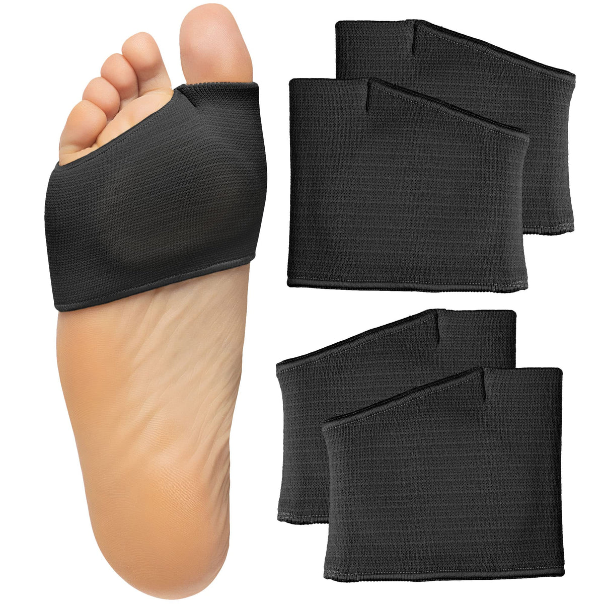 ZenToes metatarsal pads in package show two pairs for reliable wear.