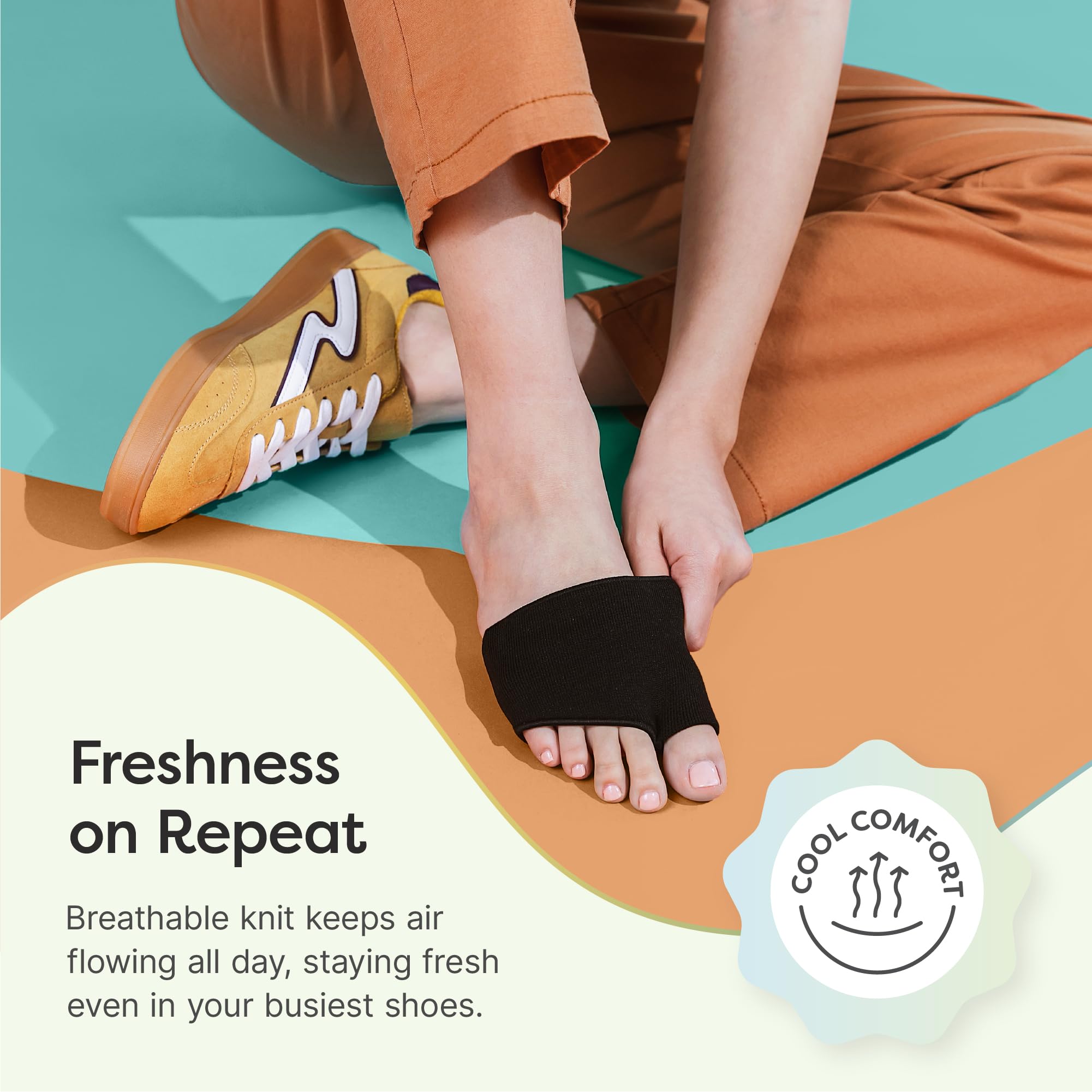 ZenToes packaging with two pairs for convenient rotation.