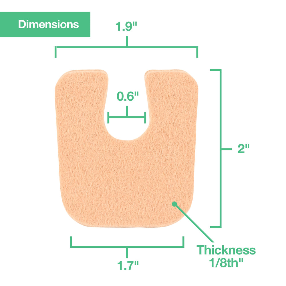 ZenToes beige pad is compatible with sneakers, heels, boots, and sandals.