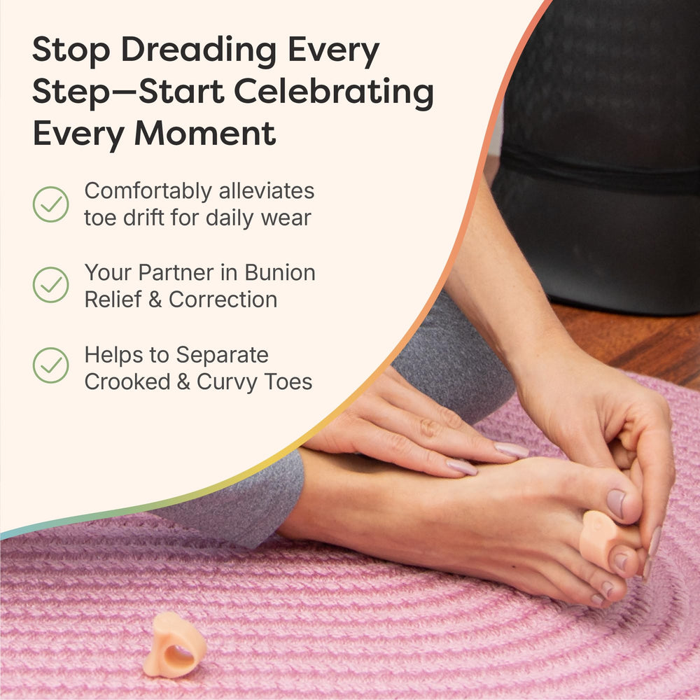 ZenToes toe ring provides flexible, comfortable wear for all-day use.