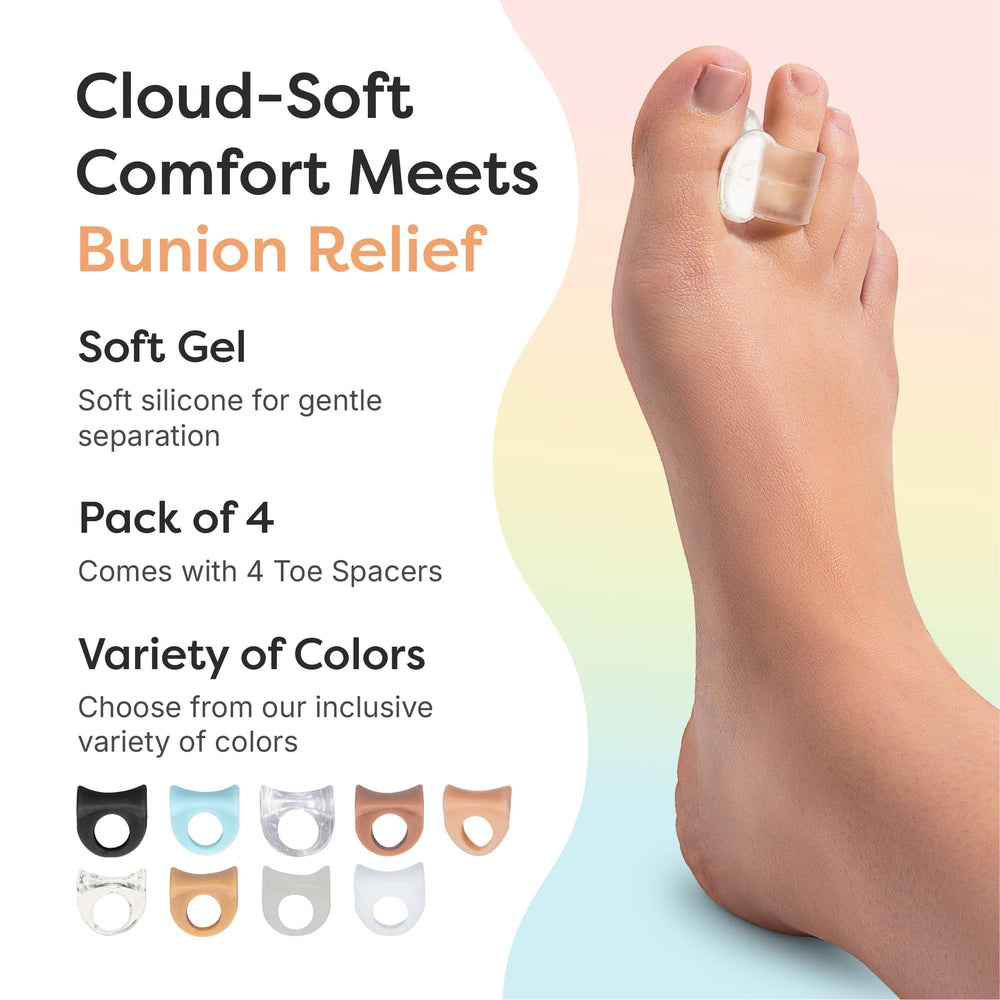 ZenToes toe ring for night use helps steady toe positioning.