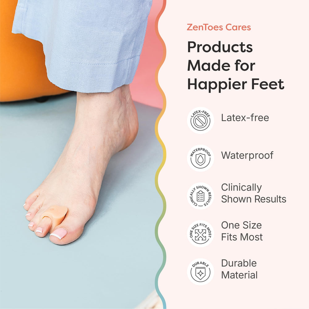 ZenToes toe separator suitable for night-use to support toe comfort.