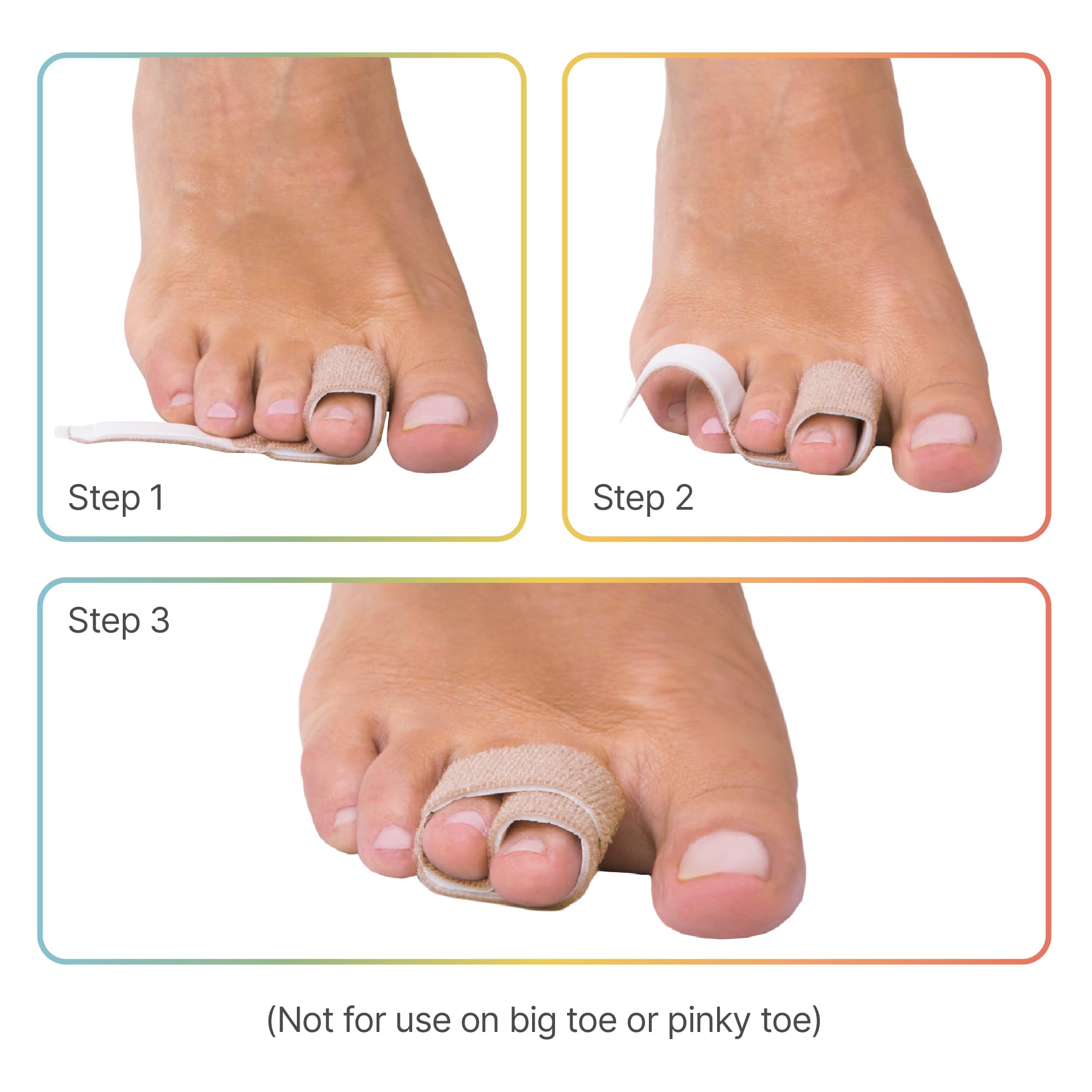 ZenToes toe wrap worn in daily activities for comfort.