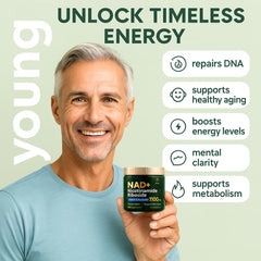ZenUP NAD+ Plus capsules closeup, small easy-to-swallow pills for steady energy.