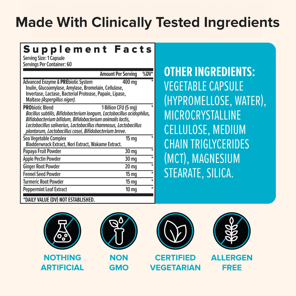 Zenwise Health probiotic capsules show Always Alive formula and small-intestine activation.