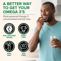 Zenwise Vegan Omega-3 capsules offering brain and heart support.