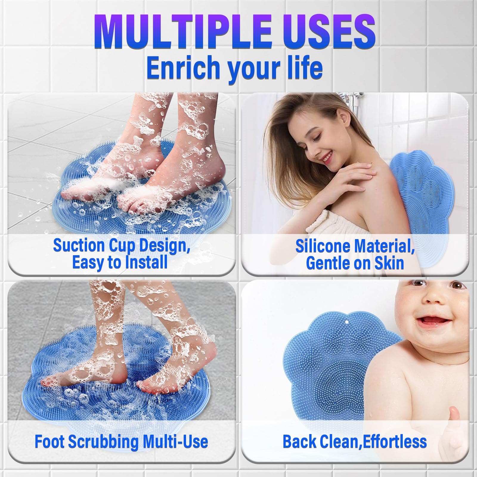 ZenyCblu suction cup attachment secure grip on tiles