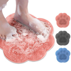 ZenyCblu shower foot scrubber mat showing soft bristles for foot cleansing