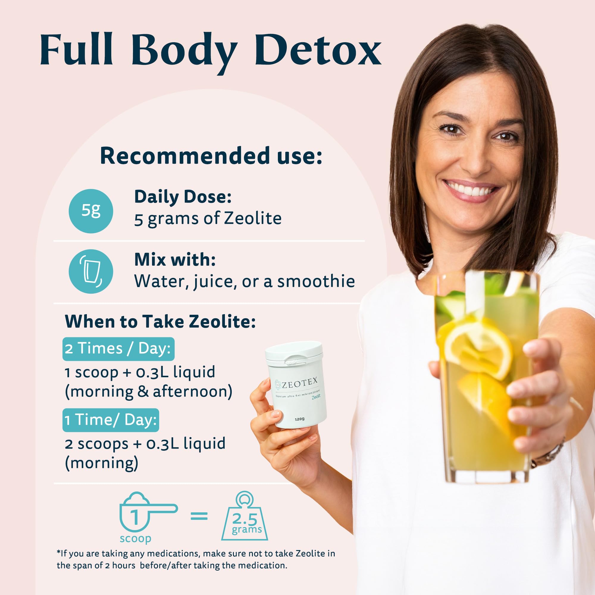 Zeotex face mask mix using zeolite powder for skin care
