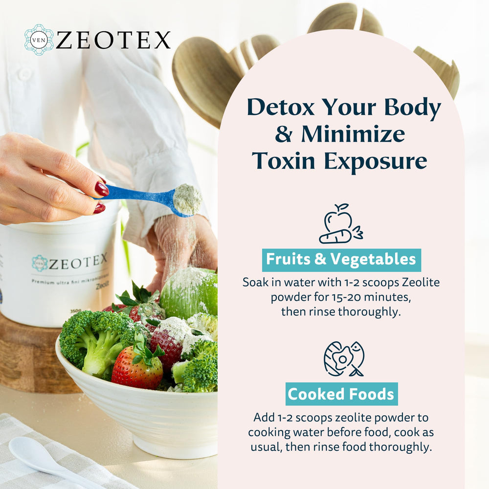 Zeotex tooth powder use in an oral care routine