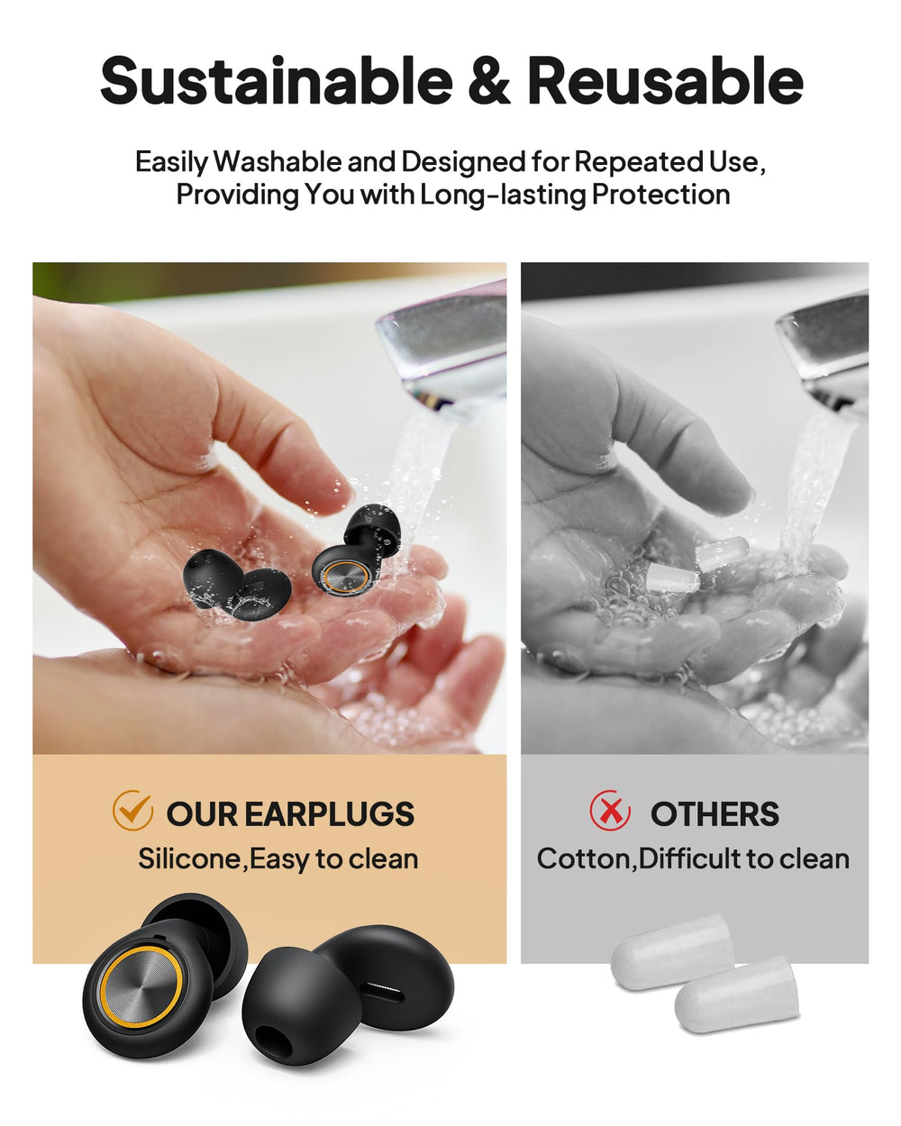 Zephronic ear plugs help reduce snoring disturbance for calmer nights.
