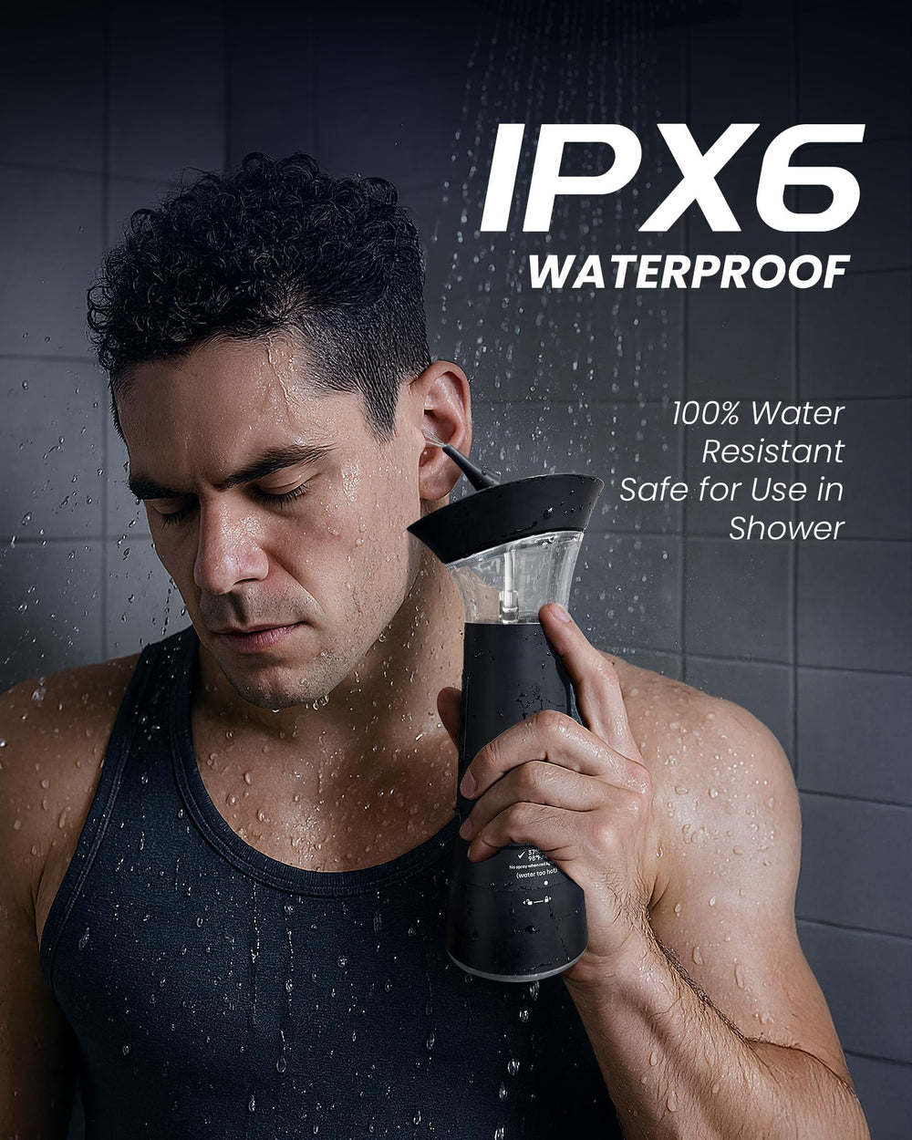 Zephronic ergonomic upright rinse design promotes natural posture during ear care