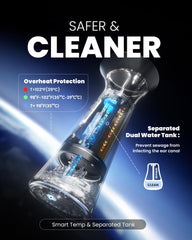 Zephronic dual-tank system showing isolated clean and waste water