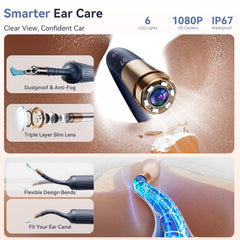 ZERONDER four-scoop tips for versatile wet and dry earwax removal.