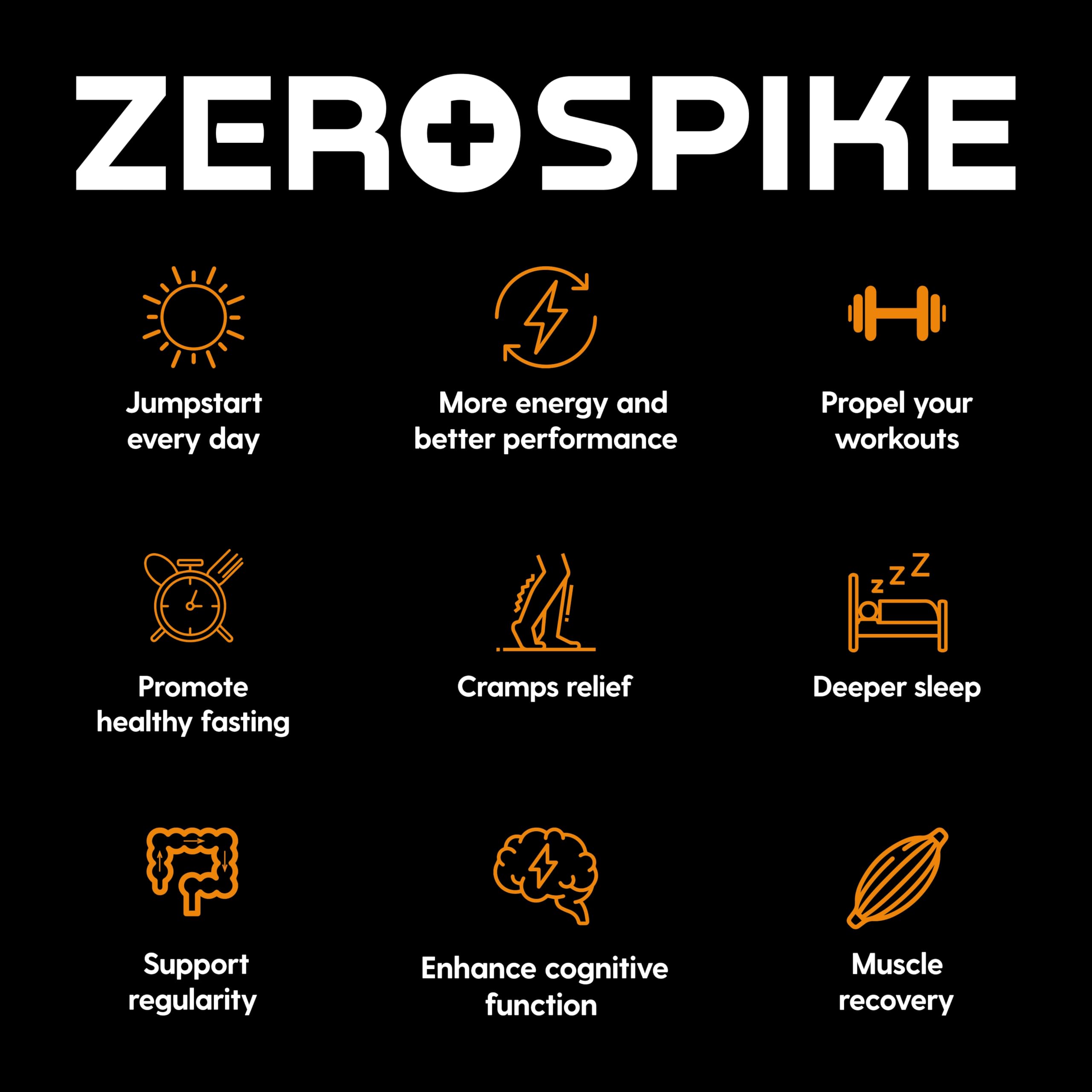 Zerospike energy and concentration without jitters due to no sugar design.