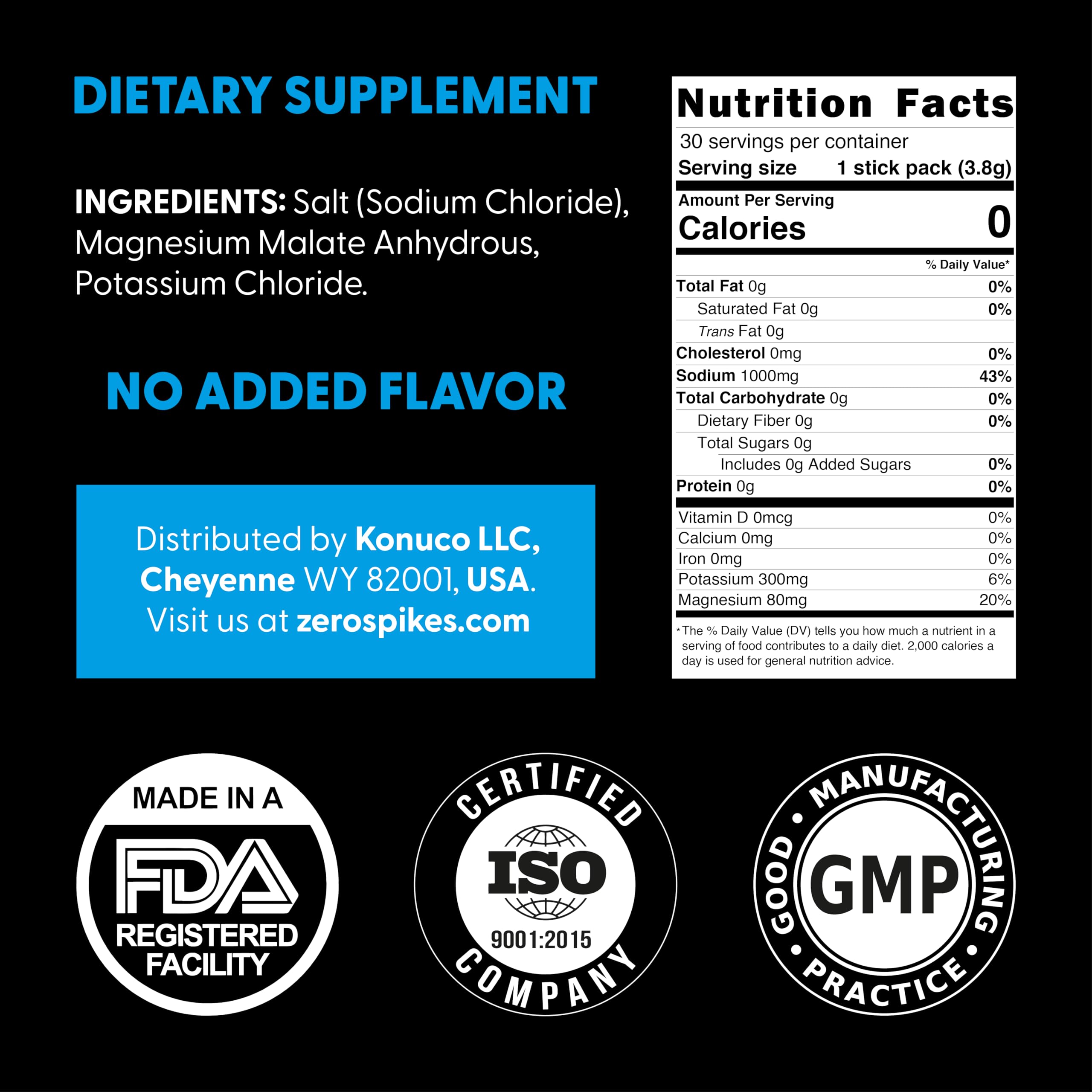 Zerospike Keto-friendly Electrolyte Drink Mix supports macros while staying sugar-free.