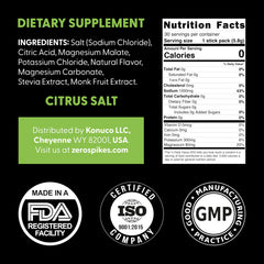 Zerospike No Sugar Electrolytes powder dissolves in water for steady macros during fasting