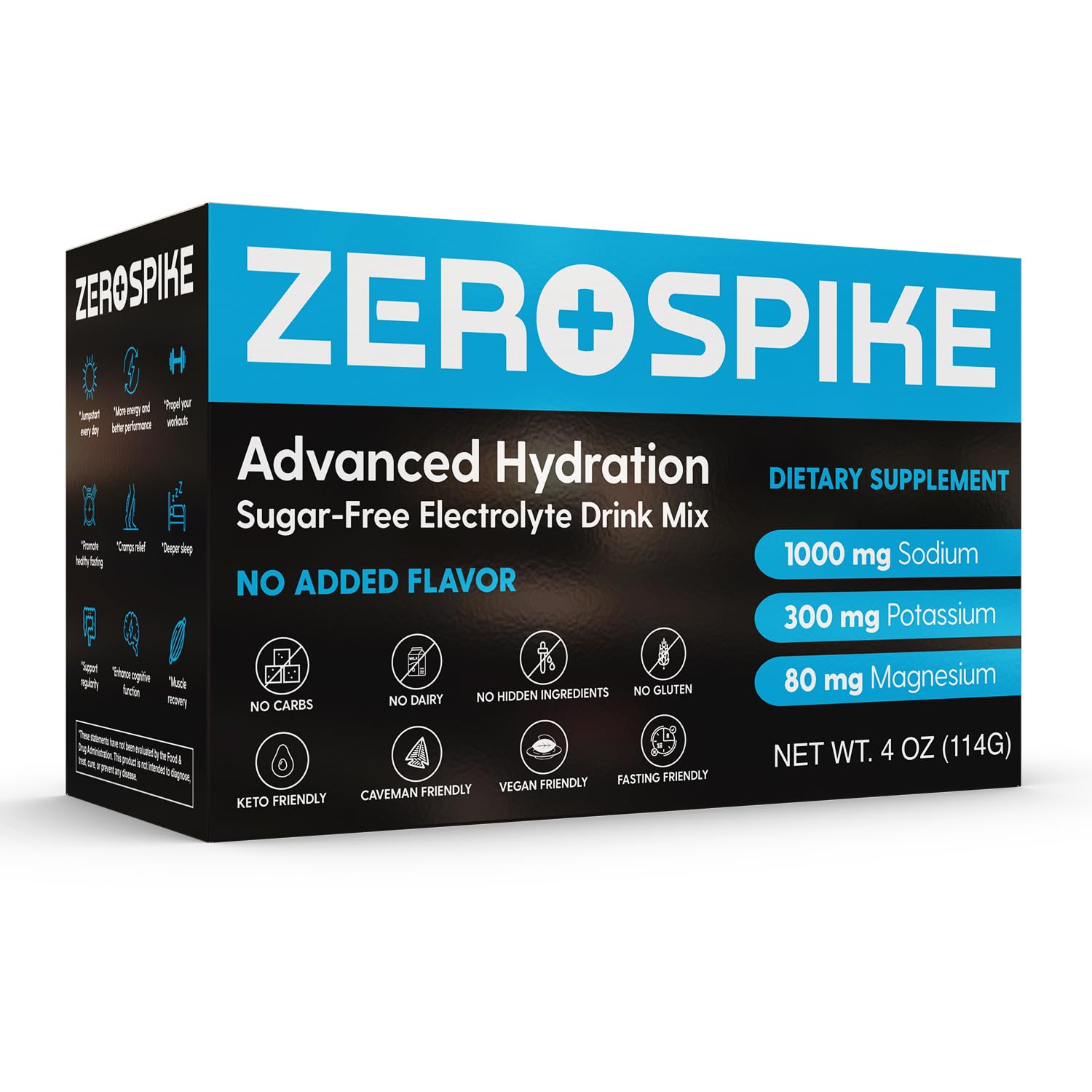 Zerospike On-the-go Hydration supports active lifestyles with clean ingredients.