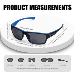 ZERPEET 2-pack bifocal sunglasses for convenient sun-ready vision