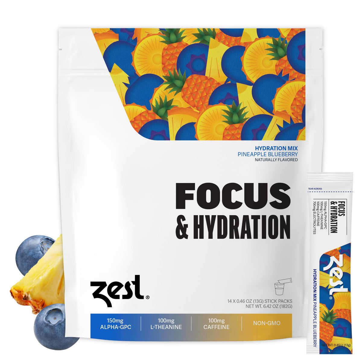 Zest focus bottle pour shows a clear energy lift for long work sessions.