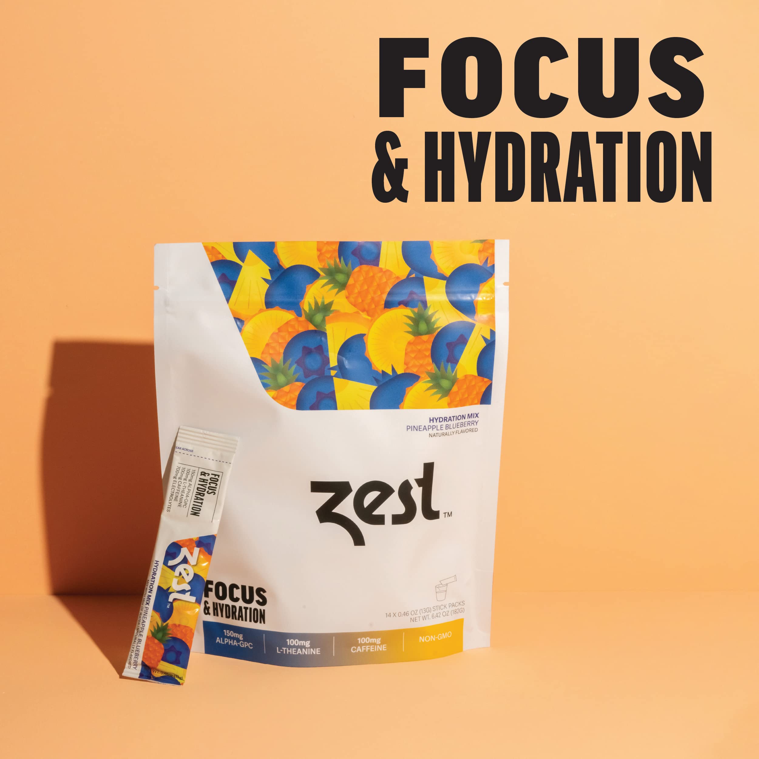 Zest focus stick dispense demonstrates convenient energy boost during workouts.