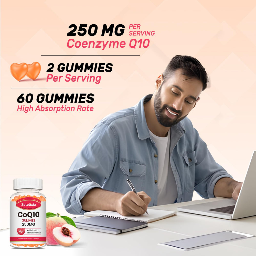 Smooth, easy-to-chew Zetelixia CoQ10 Gummies texture