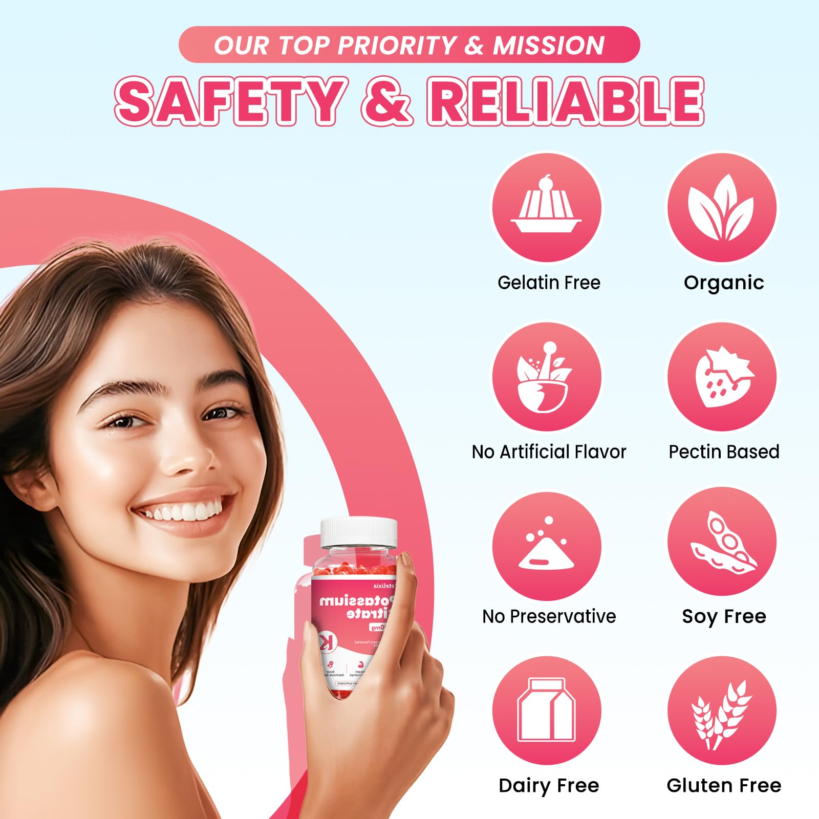 Zetelixia Potassium Gummies lifestyle-kitchen scene suggesting daily wellness ritual.