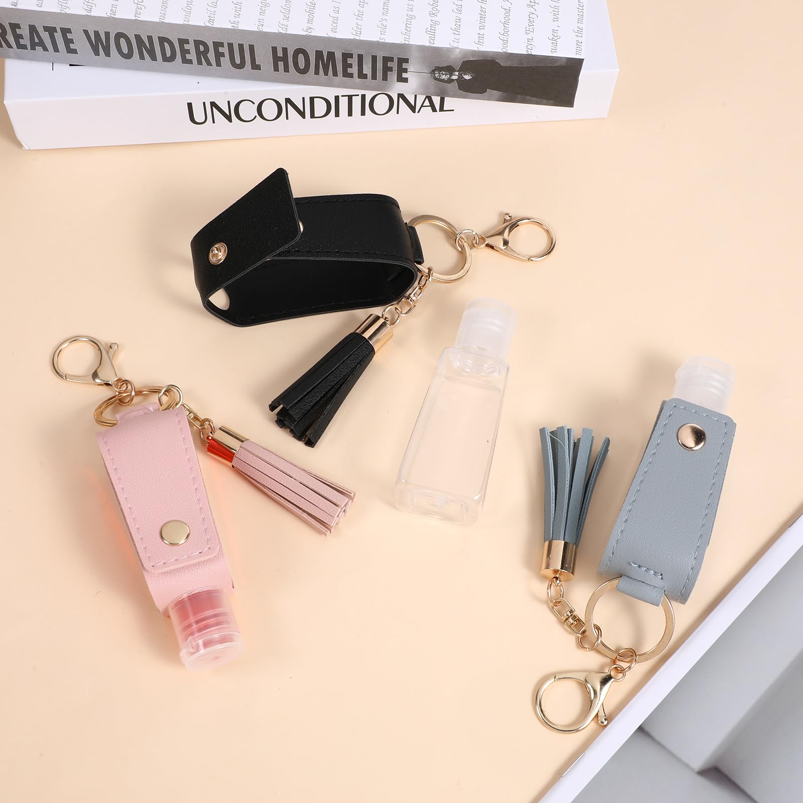 ZEYIYER paquete de tres llaveros 30ml, solución de viaje