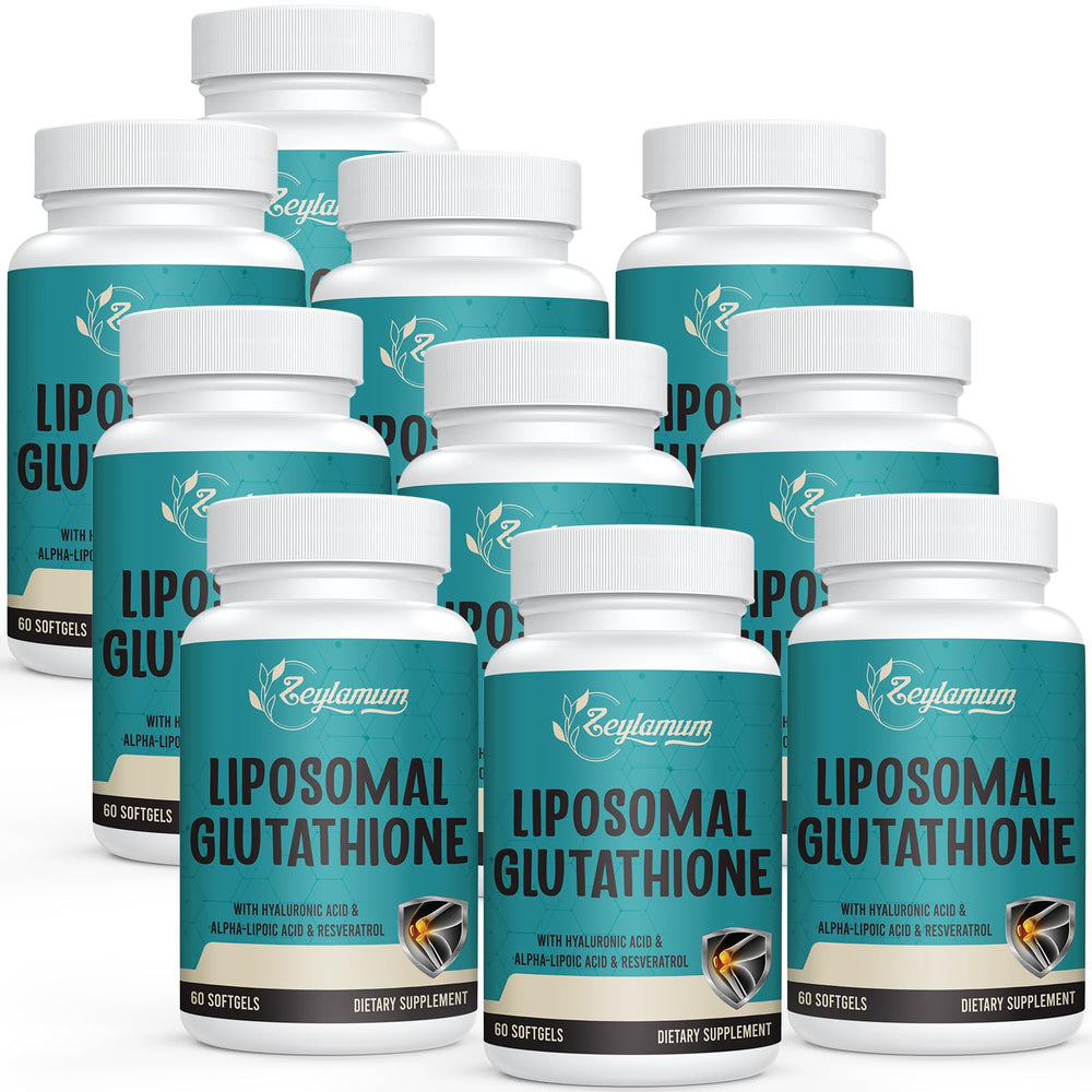 Zeylamum glutathione softgels bottle closeup showing premium packaging for daily antioxidant support.