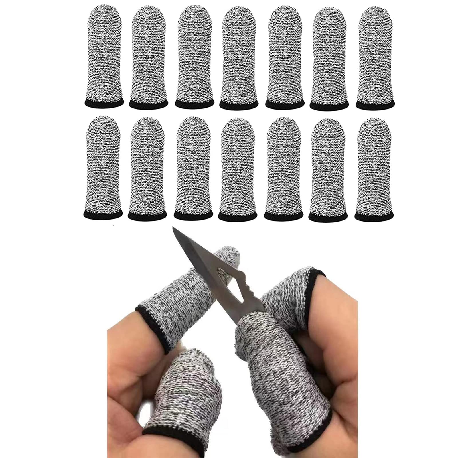 ZFYOUNG 14pcs finger cots pack protects fingers during kitchen and DIY tasks.