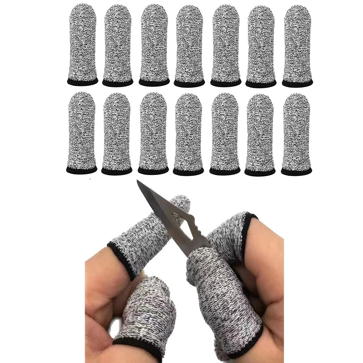 ZFYOUNG 14pcs finger cots pack protects fingers during kitchen and DIY tasks.