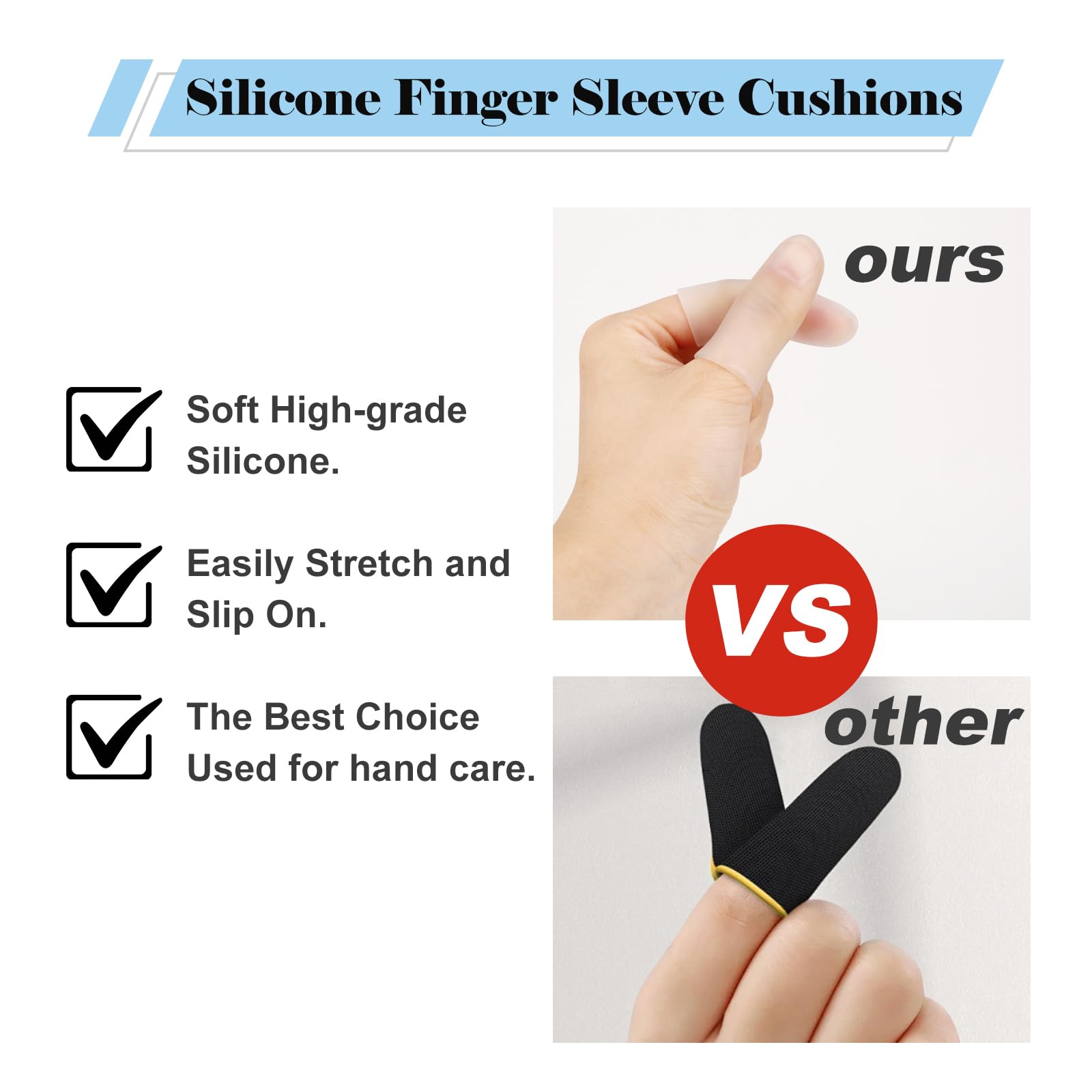 ZFYOUNG universal-fit finger sleeves easy to trim for precise protection.