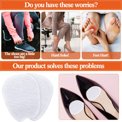 Zhanmai shoe tongue pads on various shoes for secure fit.