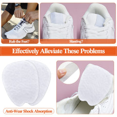 Zhanmai tongue pads applied to loafers preventing tongue slippage.