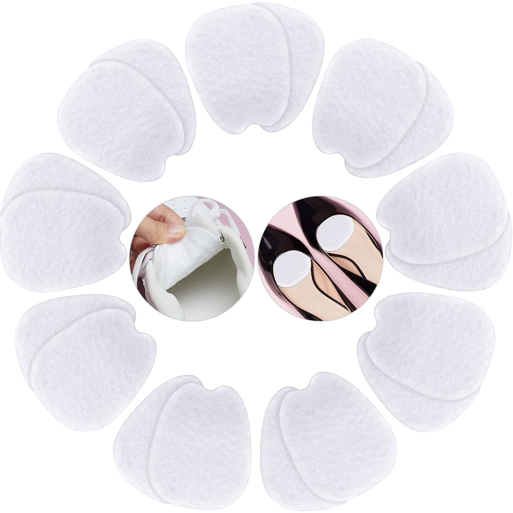 Zhanmai tongue pads 9-pair set in white, cushions for better foot comfort.