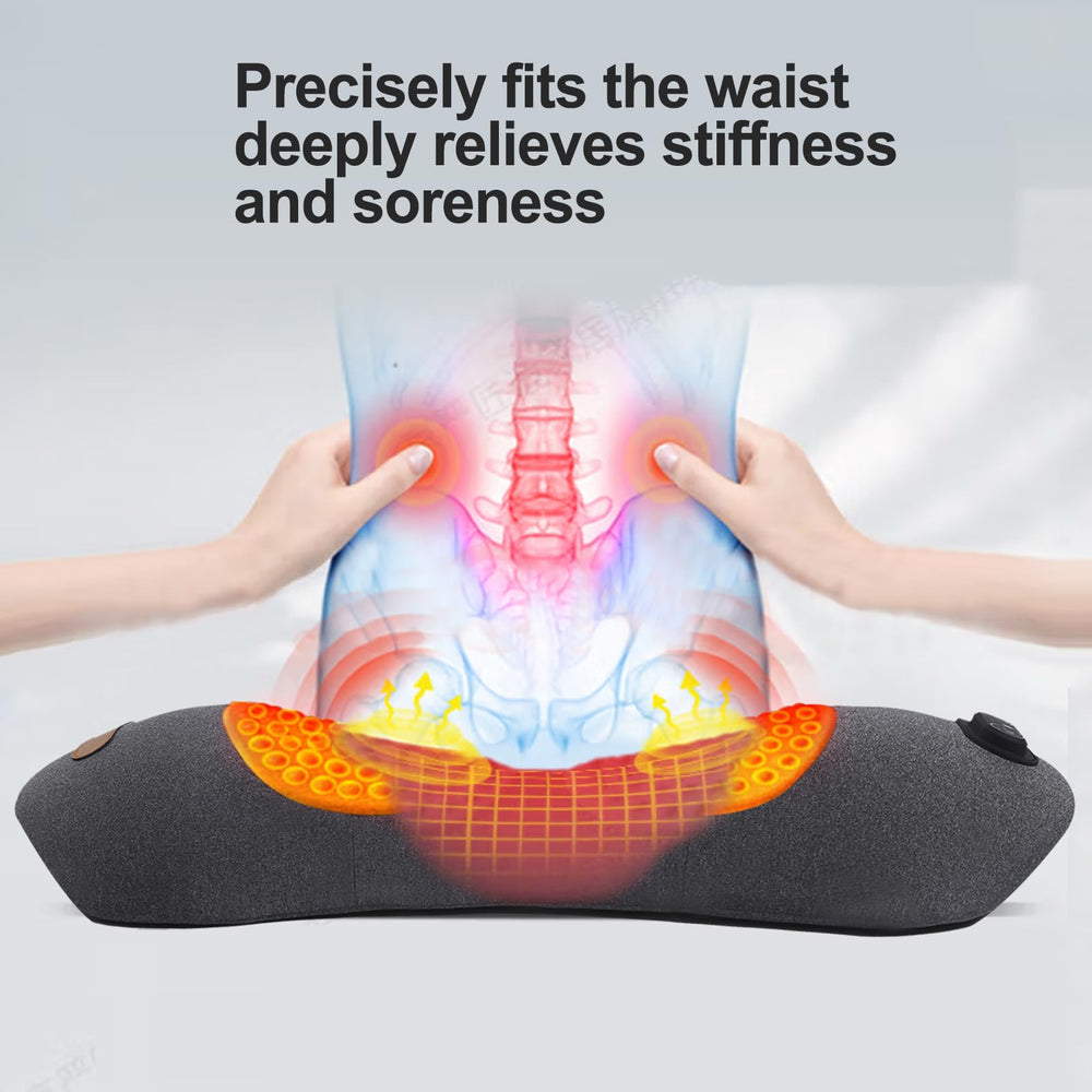 Zhaotingrui back massager pillow with vibration targets tense shoulders