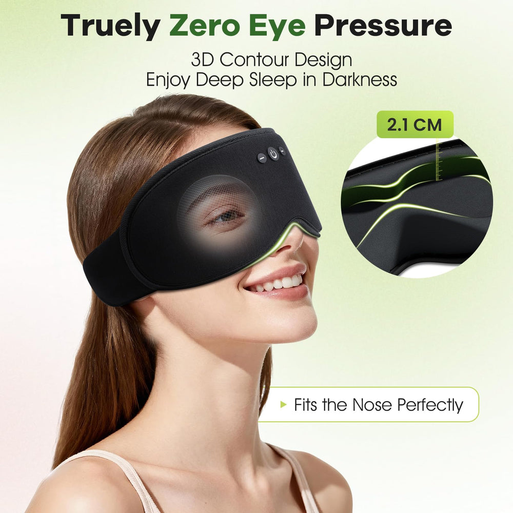 ZHENYEMEI 3D contoured design reduces eye pressure for side sleepers