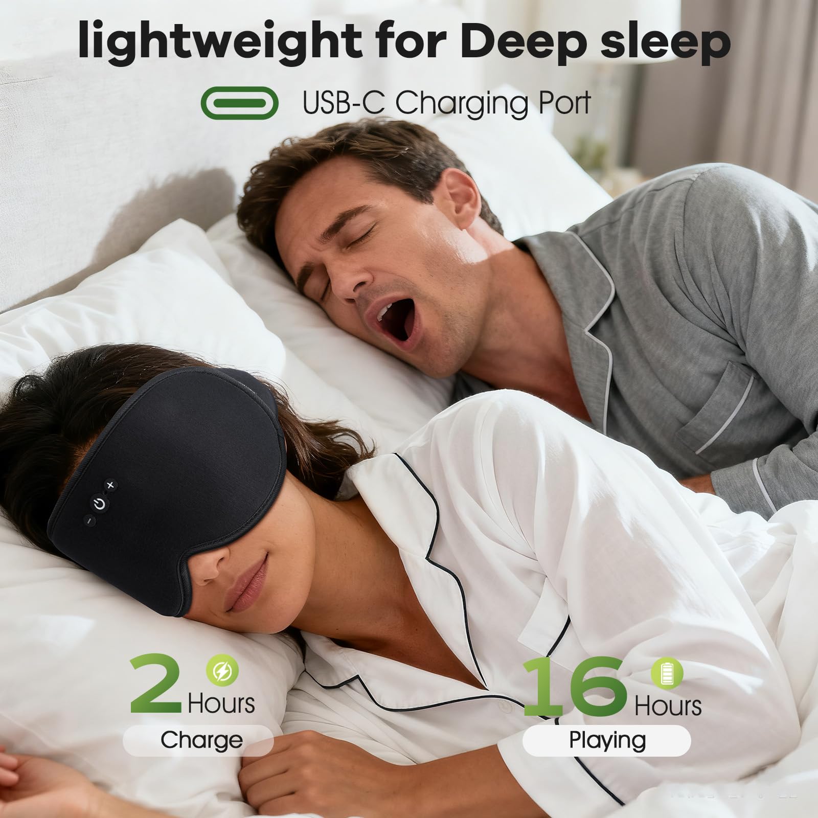 ZHENYEMEI 3D mask effectively blocks light for a dark sleep environment